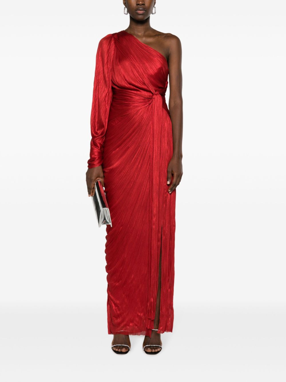 Maria Lucia Hohan Palmer asymmetrische jurk - Rood