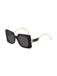 ETRO Bold Pegaso zonnebril met vierkant montuur - Zwart