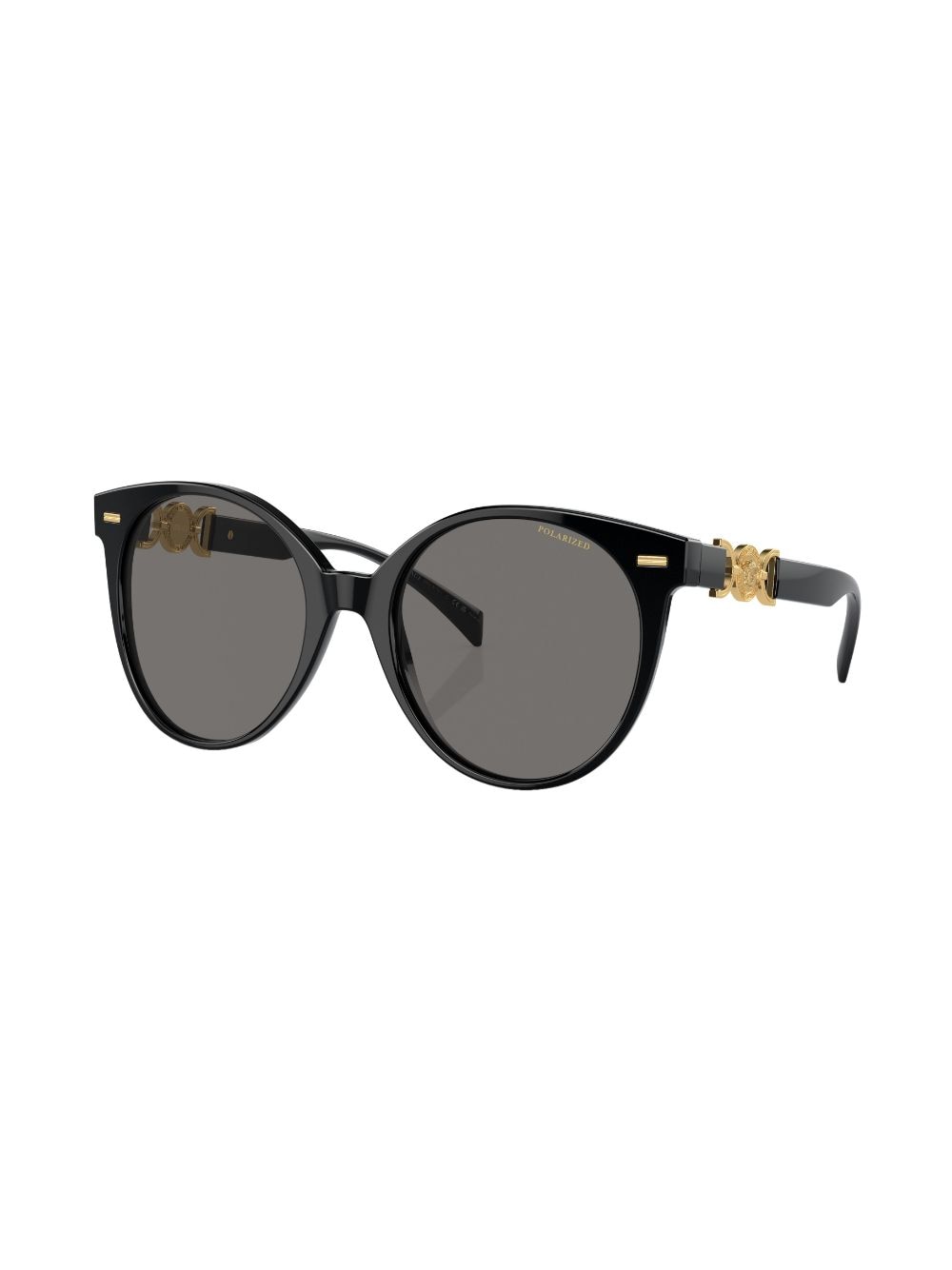 Versace Eyewear Zonnebril met rond montuur - Zwart