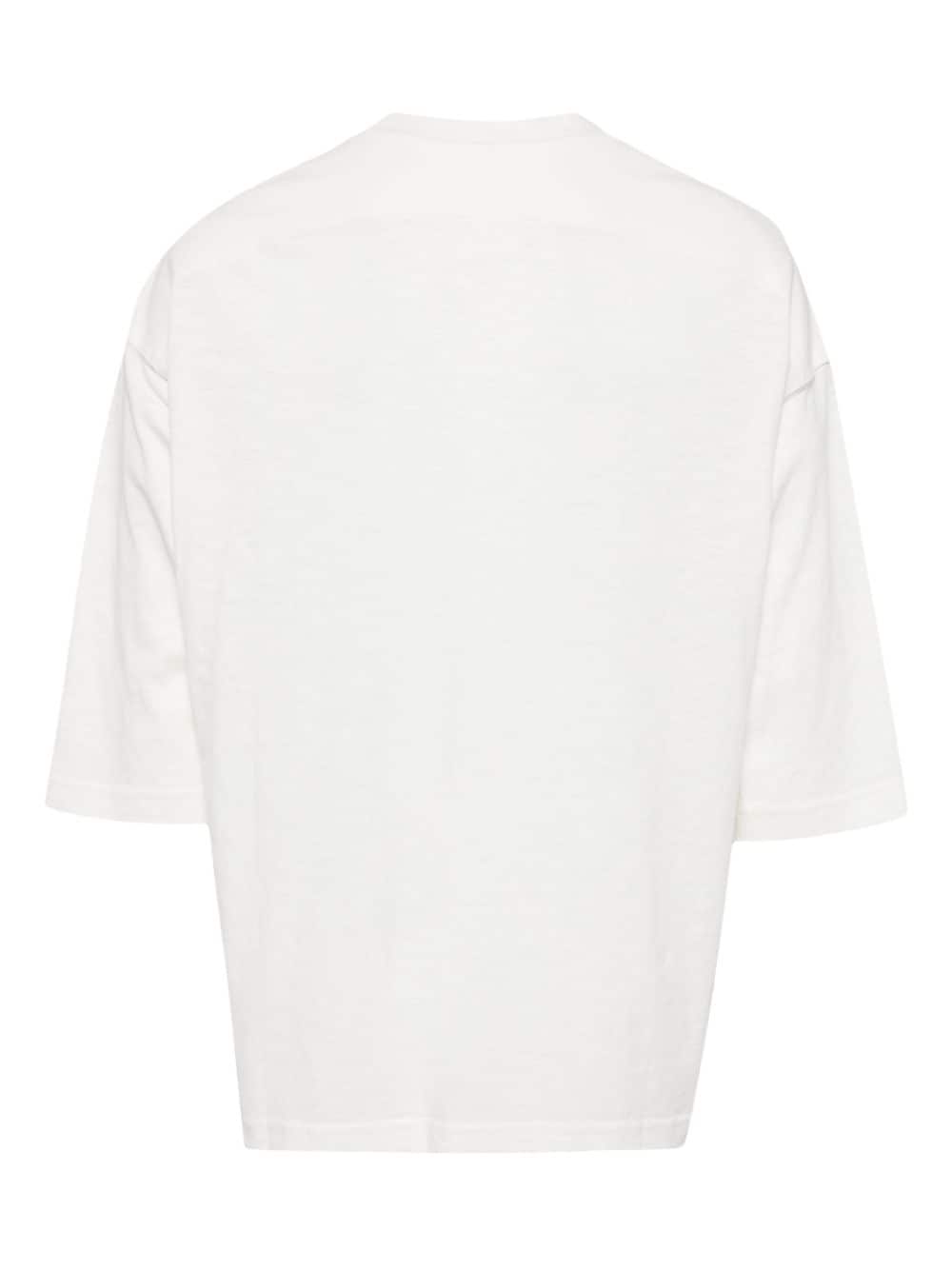 CROQUIS crew-neck cotton T-shirt - Wit