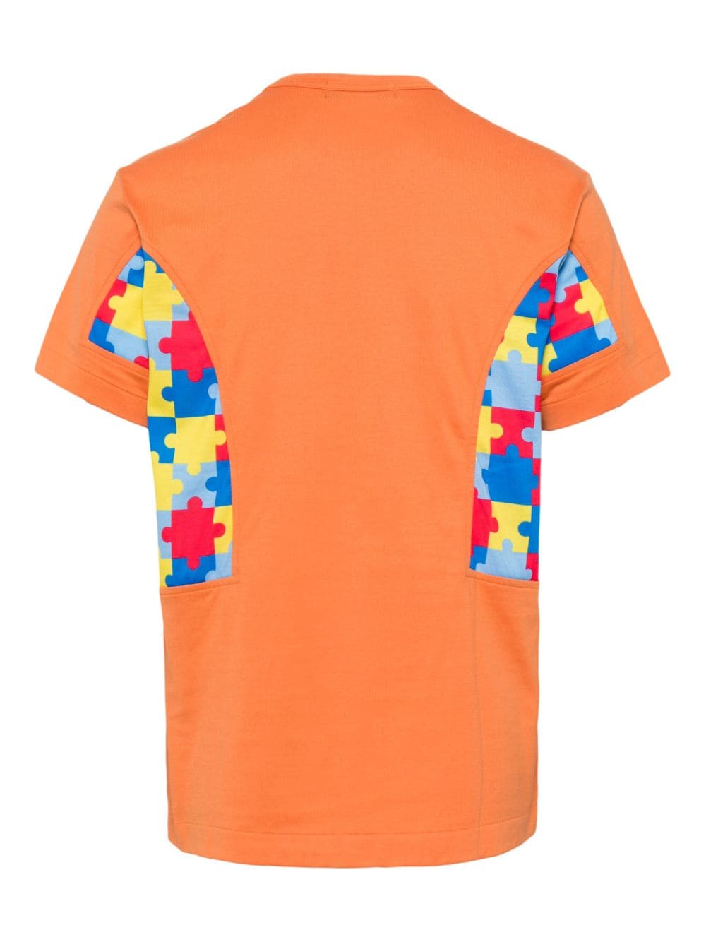 Comme des Garçons Homme Deux puzzle-print cotton T-shirt - Oranje