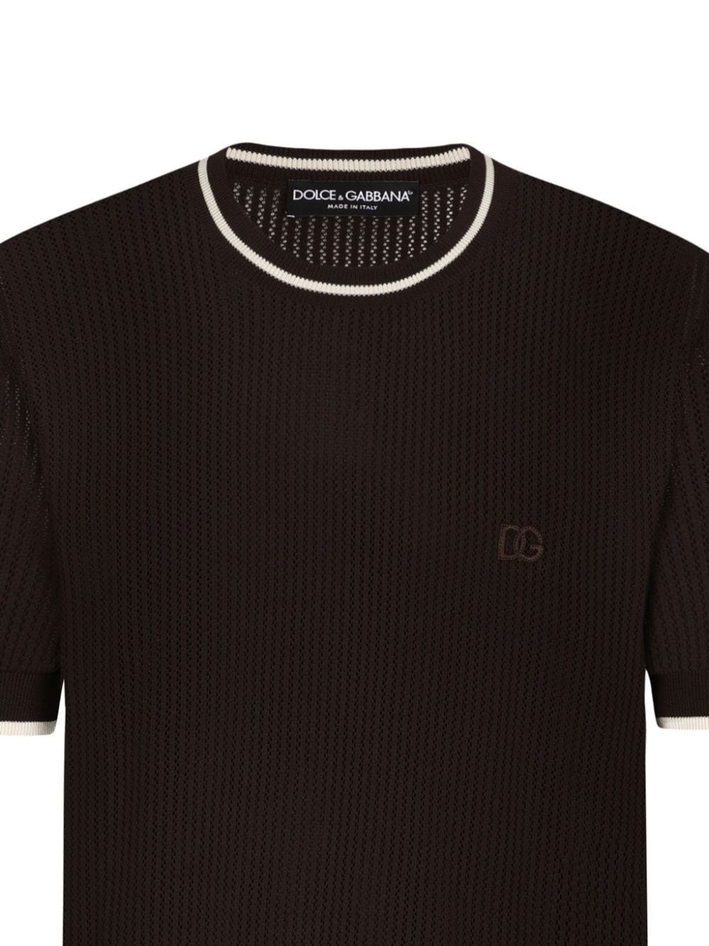 Dolce & Gabbana DG-logo cotton T-shirt - Bruin