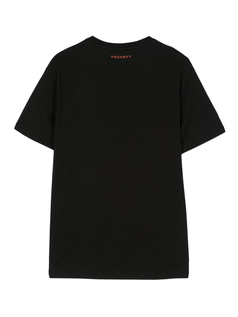 Hackett Katoenen T-shirt met ronde hals - Zwart