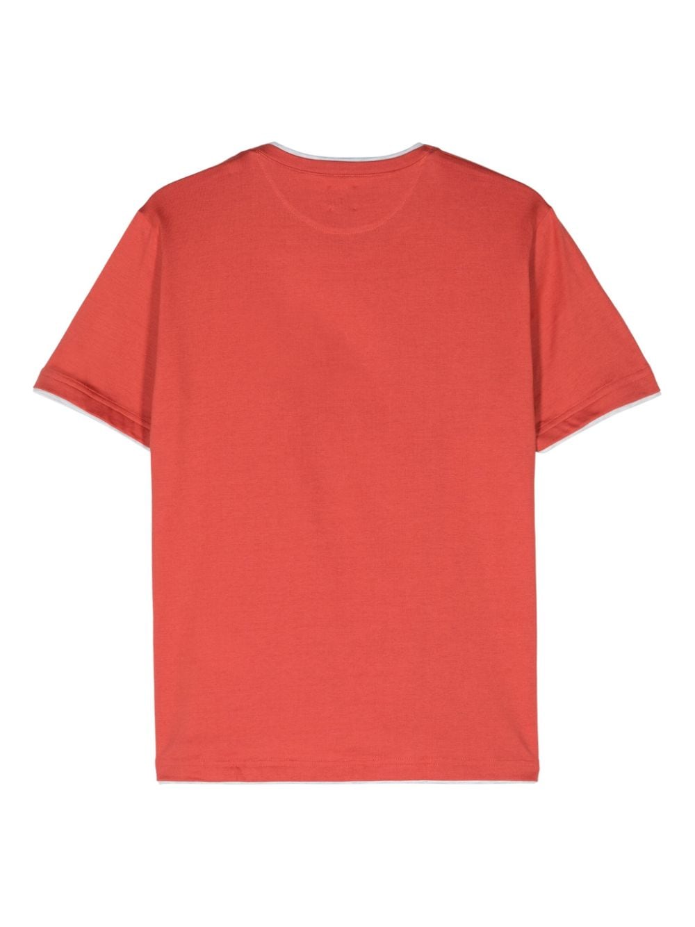 Eleventy layered cotton T-shirt - Oranje