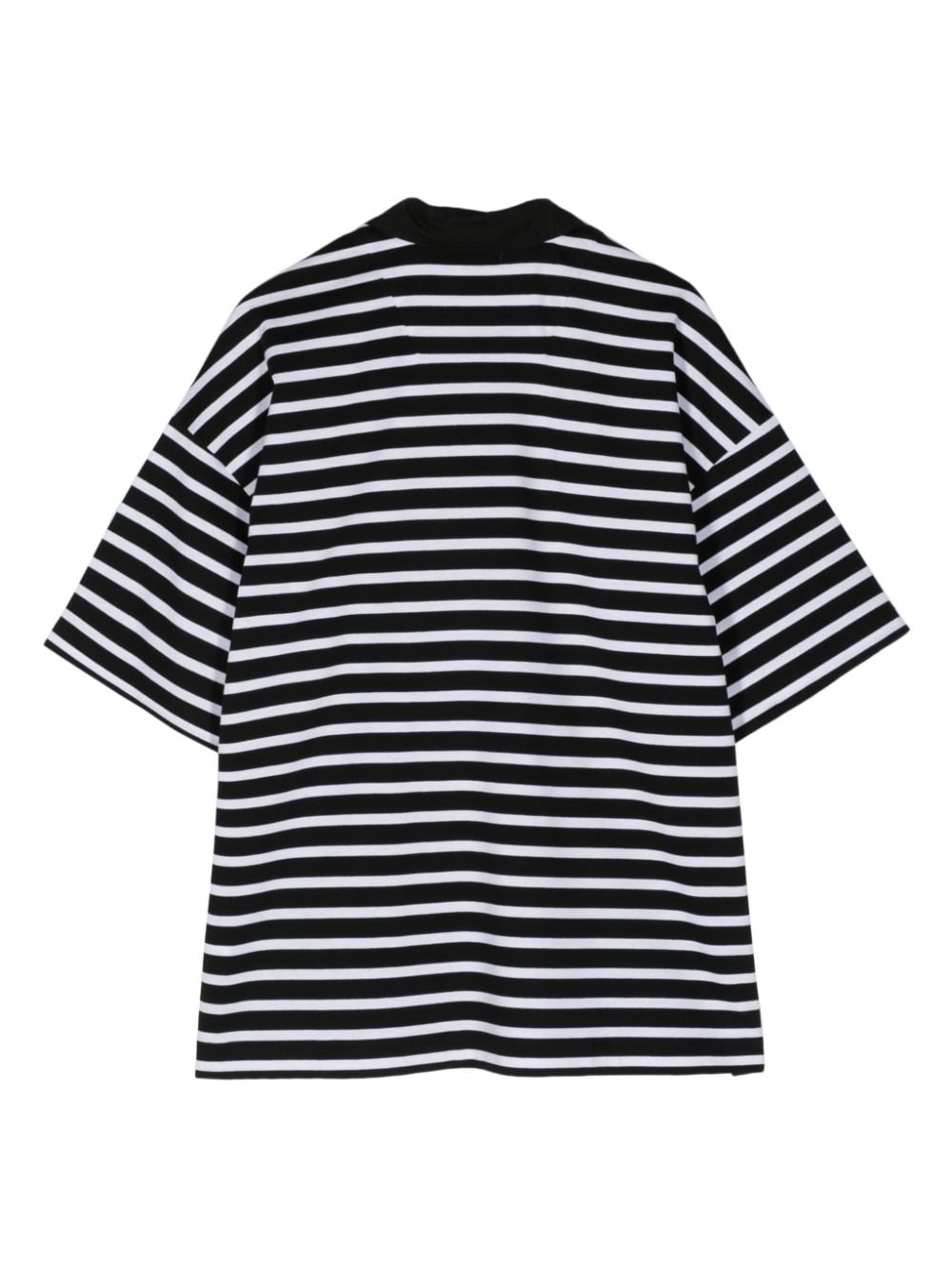 Juun.J striped cotton T-shirt - Zwart