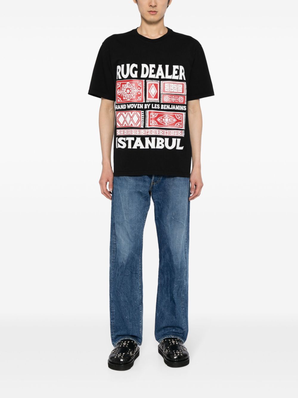 Les Benjamins x Market Rug Dealer katoenen T-shirt - Zwart