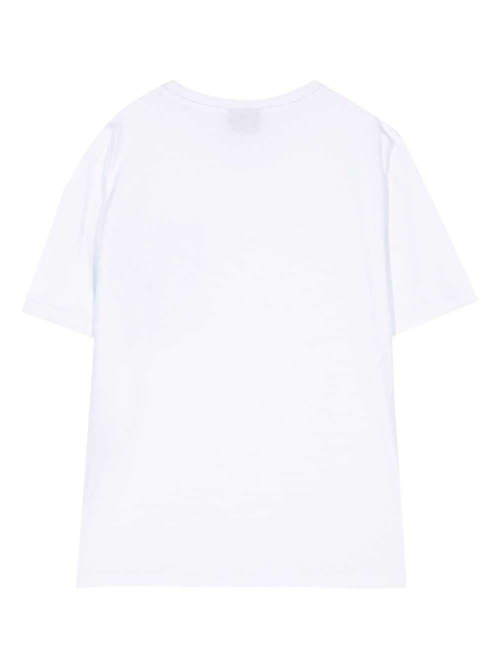 Mauna Kea Katoenen T-shirt met opgestikte zak - Wit
