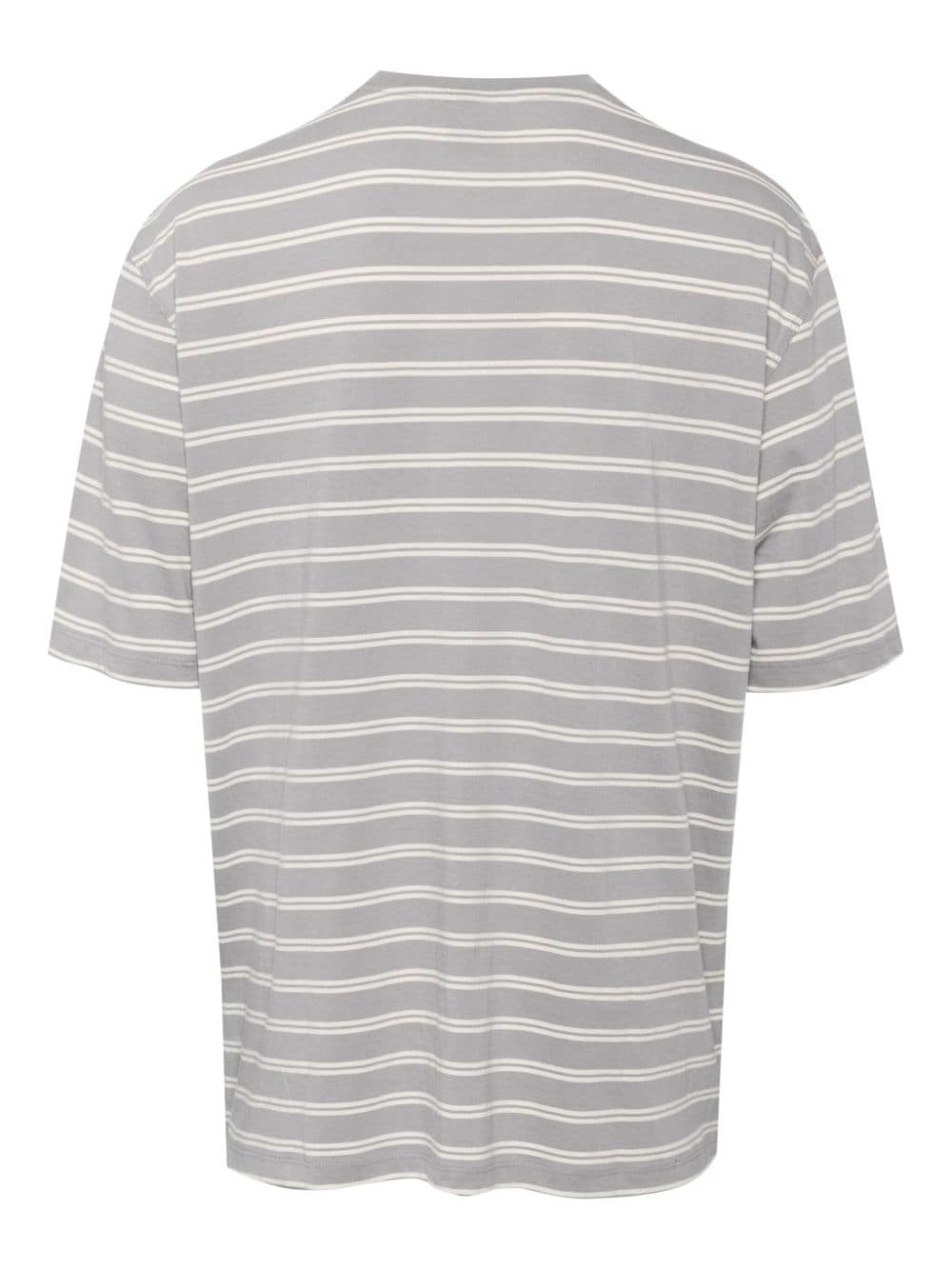 Barbour striped cotton T-shirt - Grijs