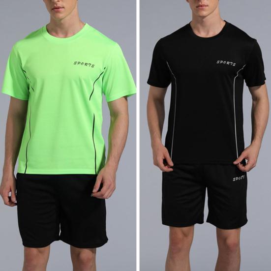 Jiawei Men Sport Outfit Soft Breathable Pleated Men Sport Outfit Jogging Running Men Summer Tracksuit Men Sport Outfit Male Garment