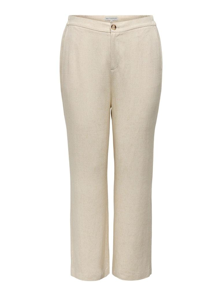ONLY CARMAKOMA Anzughose "CARAGNES MW LINEN BL MEL PANT TLR"