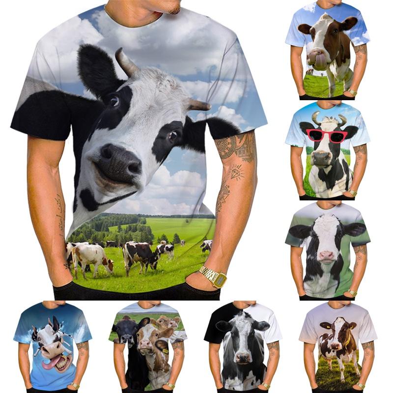 Factory Outlet Clothing Fashion Animals 3D Printing Men's Women's T-Shirt Trend Casual Personality Funny T-Shirt