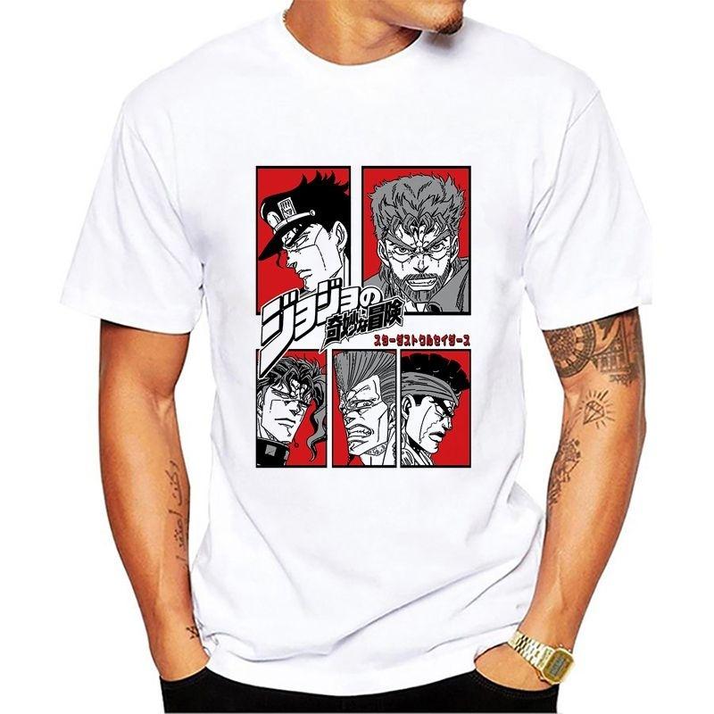Tees 11 Jojo Bizarre Adventure T Shirt Design Manga Anime T-Shirt Cool Nieuwigheid Grappige T Shirt Stijl Mannen Prin