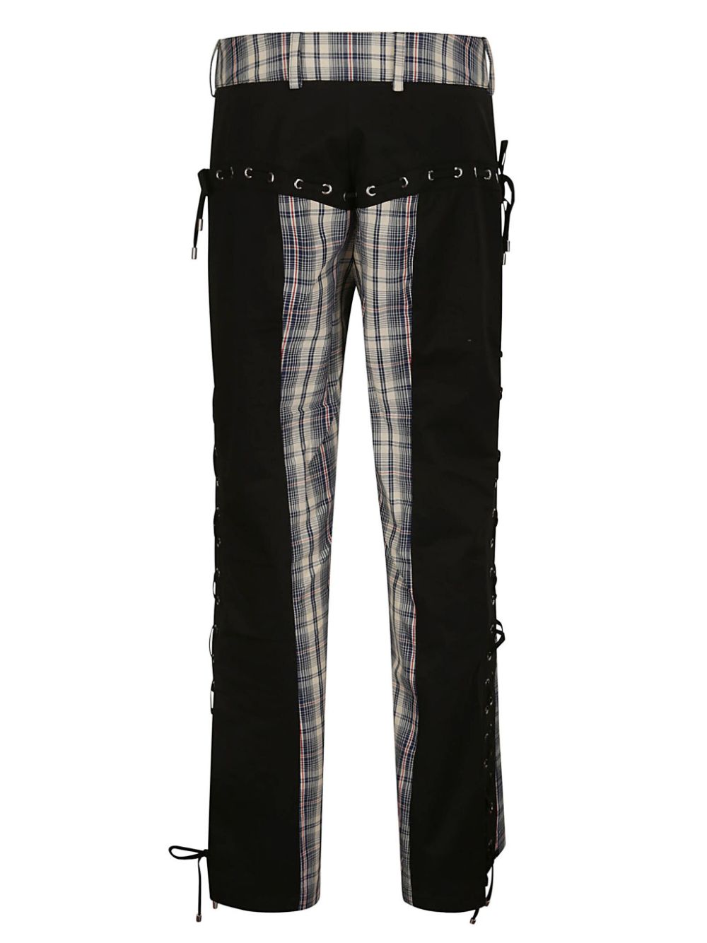 Chopova Lowena Collage tartan trousers - Zwart