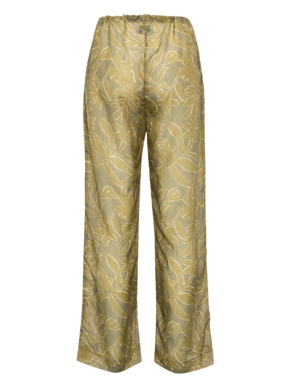 ALOHAS Tiki floral trousers - Groen