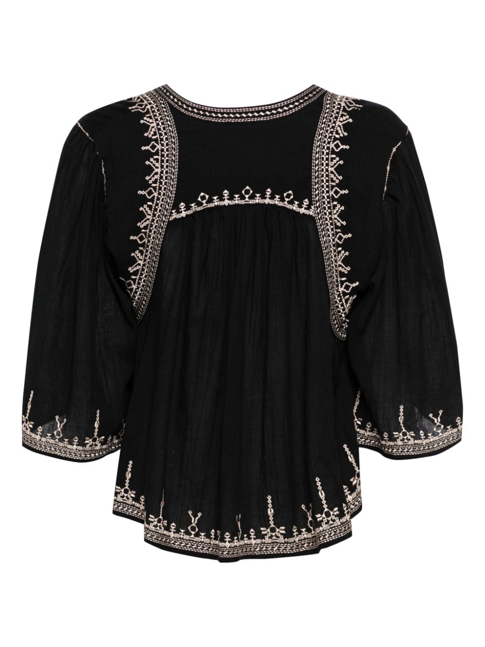 MARANT ÉTOILE Perkins embroidered blouse - Zwart