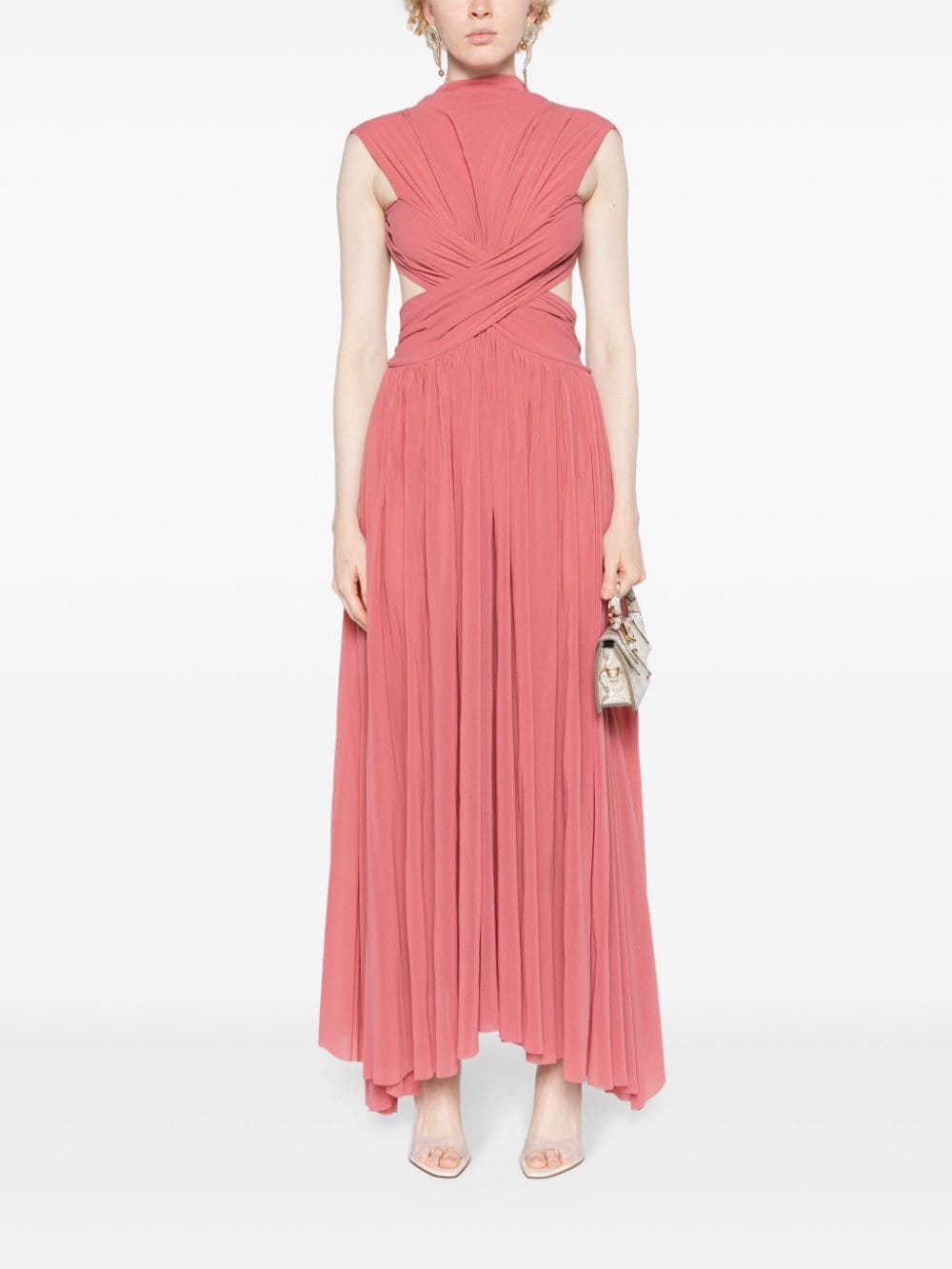 Philosophy Di Lorenzo Serafini wrap-design tulle maxi dress - Roze