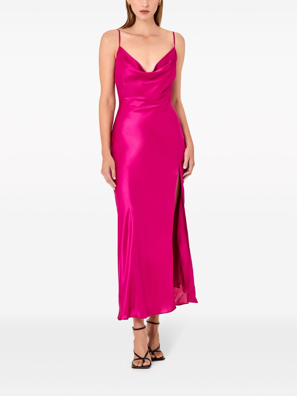Nicholas Satijnen jurk - Roze