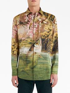 ETRO T-shirt met print - Geel