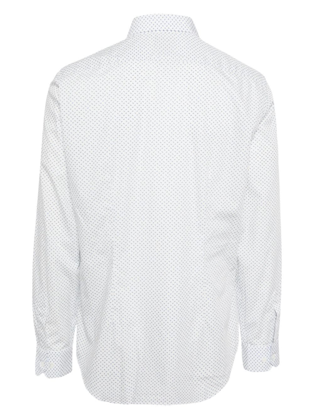 Paul Smith geometric-print cotton shirt - Wit