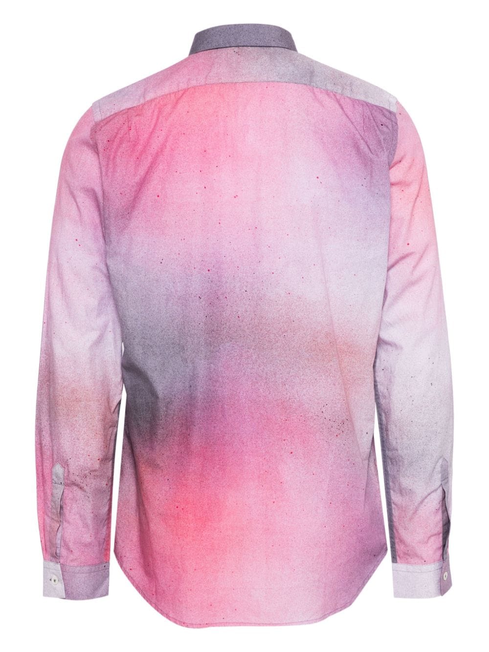 Paul Smith abstract-print cotton shirt - Roze