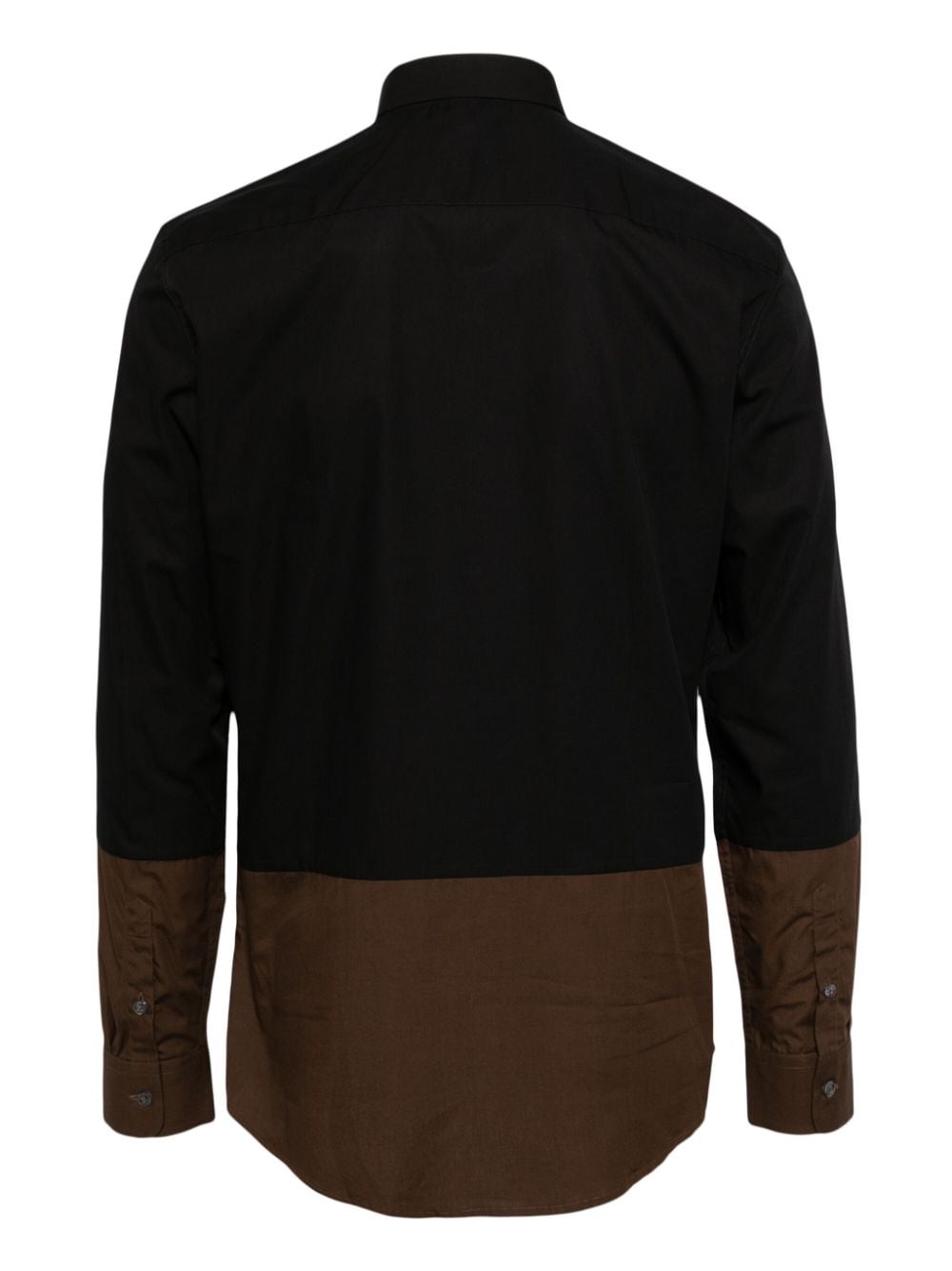 Paul Smith two-tone cotton shirt - Zwart