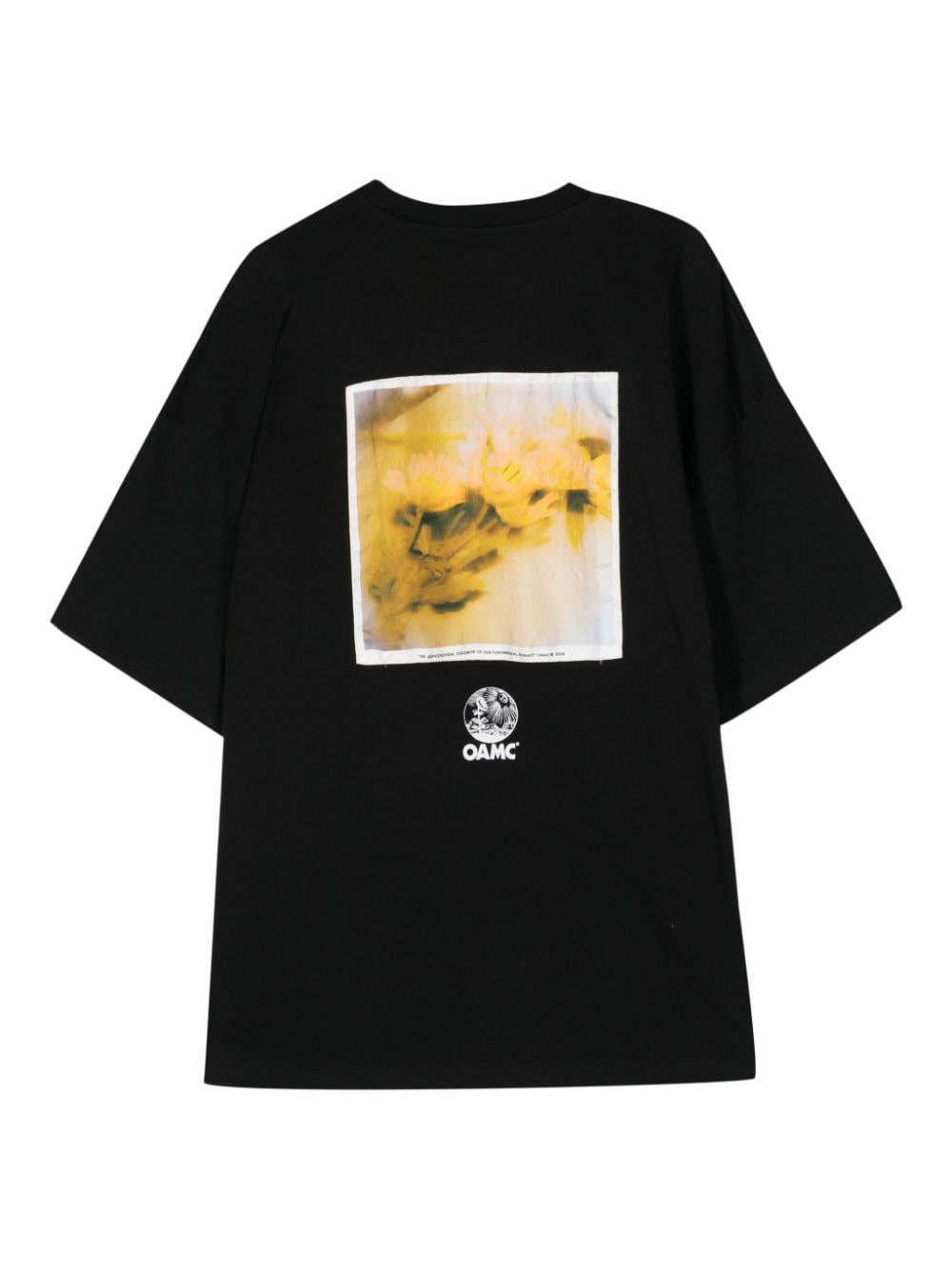 OAMC photograph-print cotton T-shirt - Zwart
