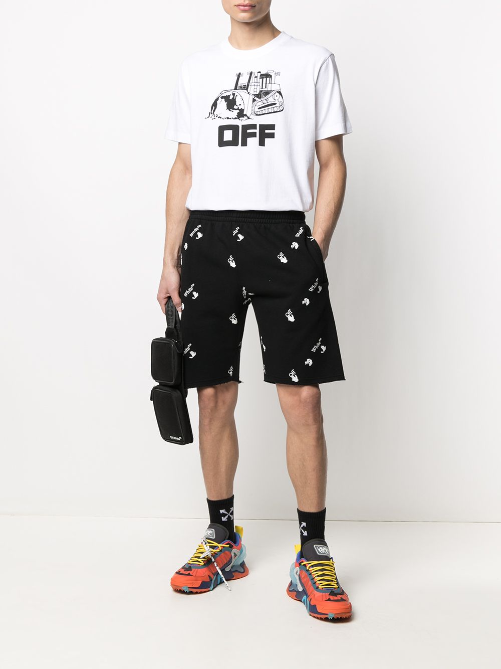 Off-White Getailleerd T-shirt - Wit