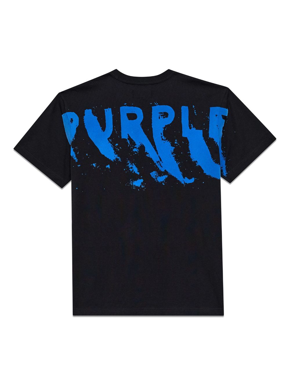 Purple Brand Katoenen T-shirt met logoprint - Zwart
