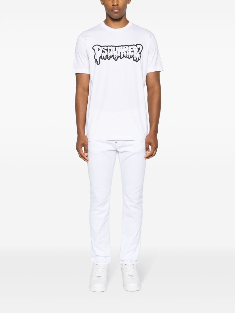 Dsquared2 Katoenen T-shirt met logoprint - Wit