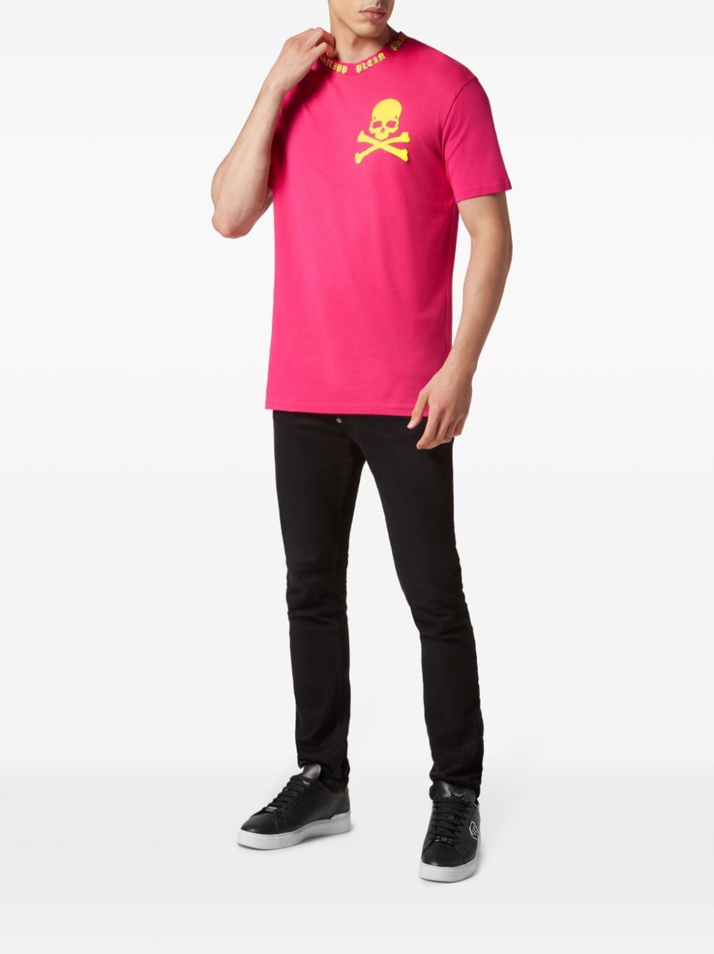 Philipp Plein T-shirt met print - Roze