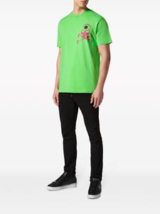 Philipp Plein T-shirt met logoprint - Groen