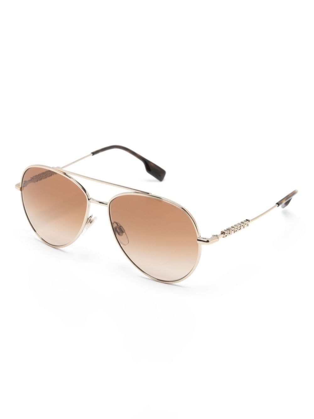 Burberry Eyewear BE3147 pilot-frame sunglasses - Goud
