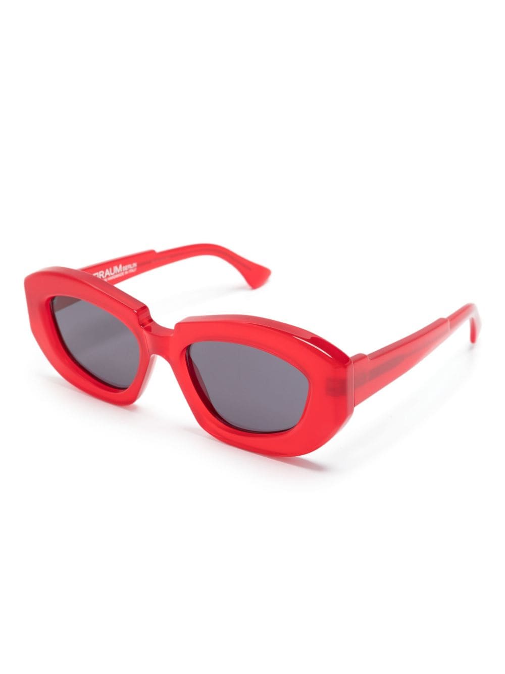 Kuboraum X23 geometric-frame sunglasses - Rood