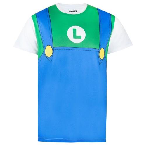 Super Mario Heren Luigi kostuum T-shirt