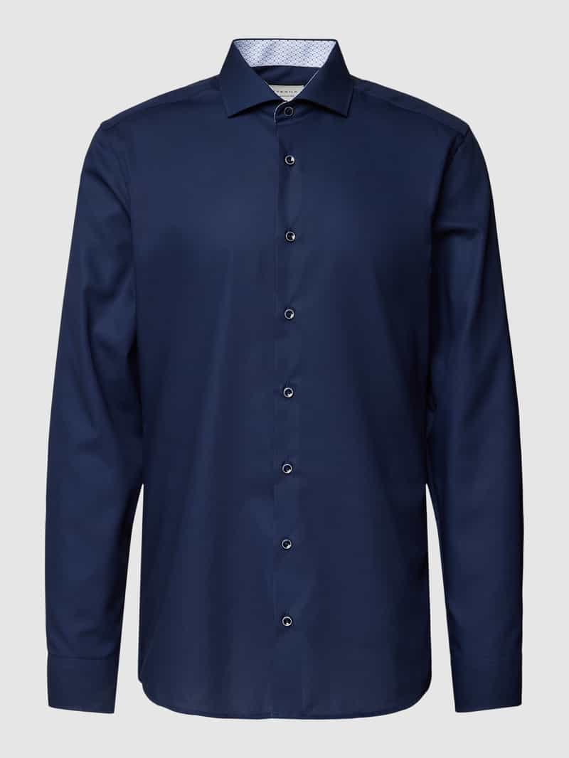 ETERNA Mode GmbH SLIM FIT Original Shirt in navy unifarben