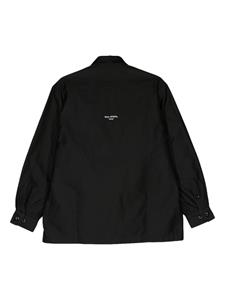 WTAPS classic-collar cotton overshirt - Zwart