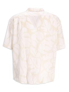 BOSS S-Drew Leaf-Print Shirt - Wit