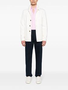 Glanshirt long-sleeve linen shirt - Roze
