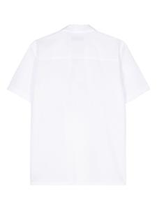 Canali seersucker short-sleeve shirt - Wit