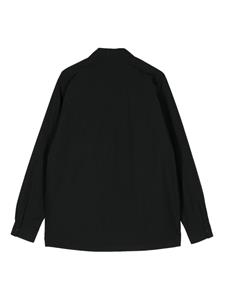 Goldwin logo-embroidered long-sleeve shirt - Zwart
