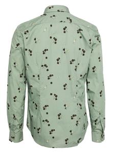Paul Smith Narcissus-print organic cotton shirt - Groen