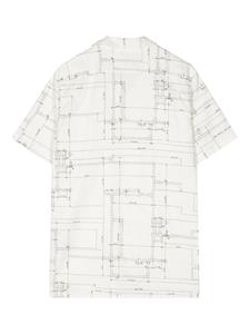 PS Paul Smith graphic-print organic cotton shirt - Wit