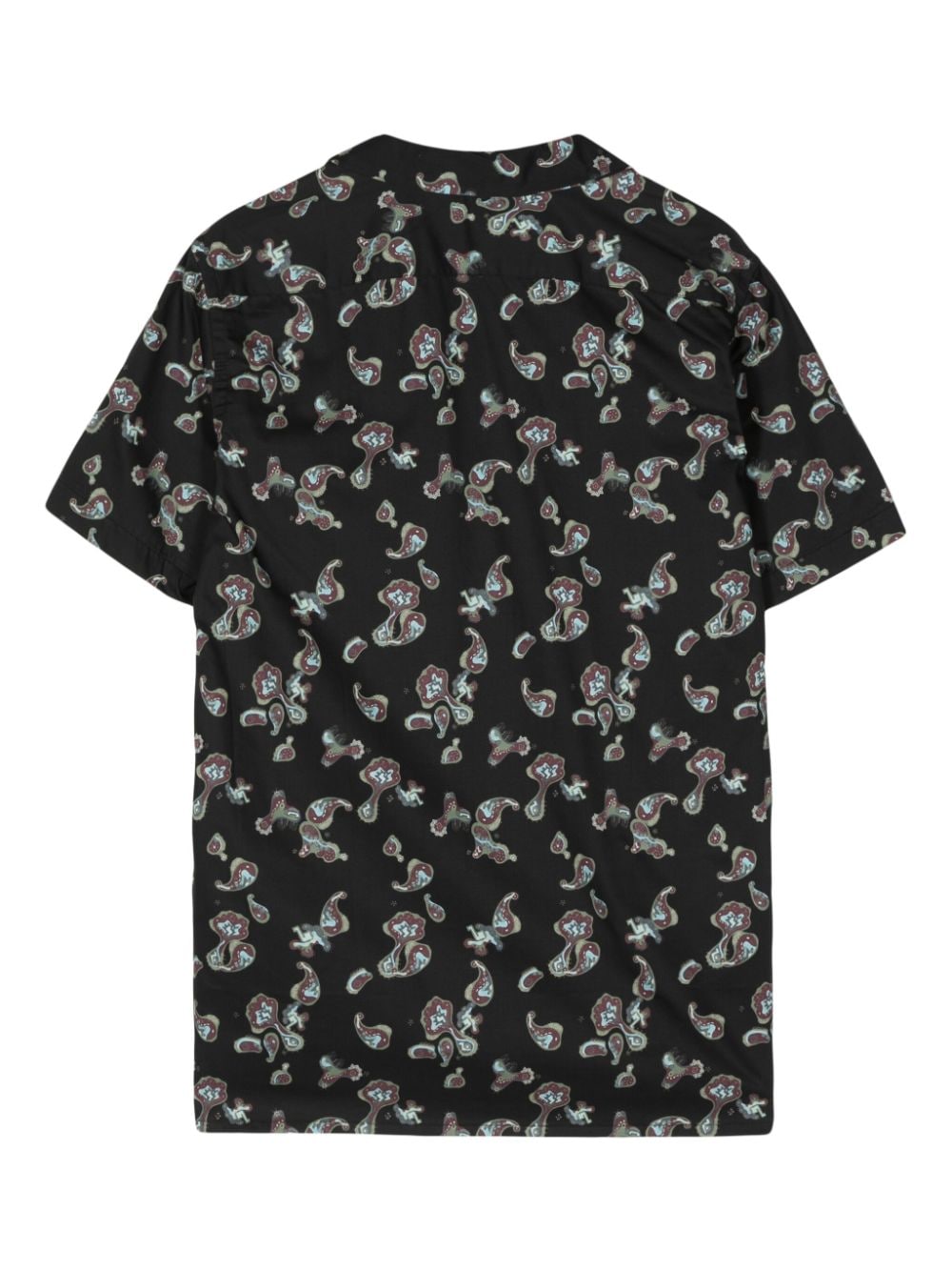 PS Paul Smith graphic-print organic cotton shirt - Zwart
