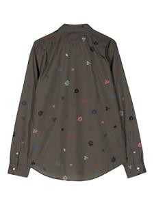 PS Paul Smith floral-print organic cotton shirt - Groen