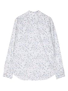 PS Paul Smith floral-print long-sleeve shirt - Wit