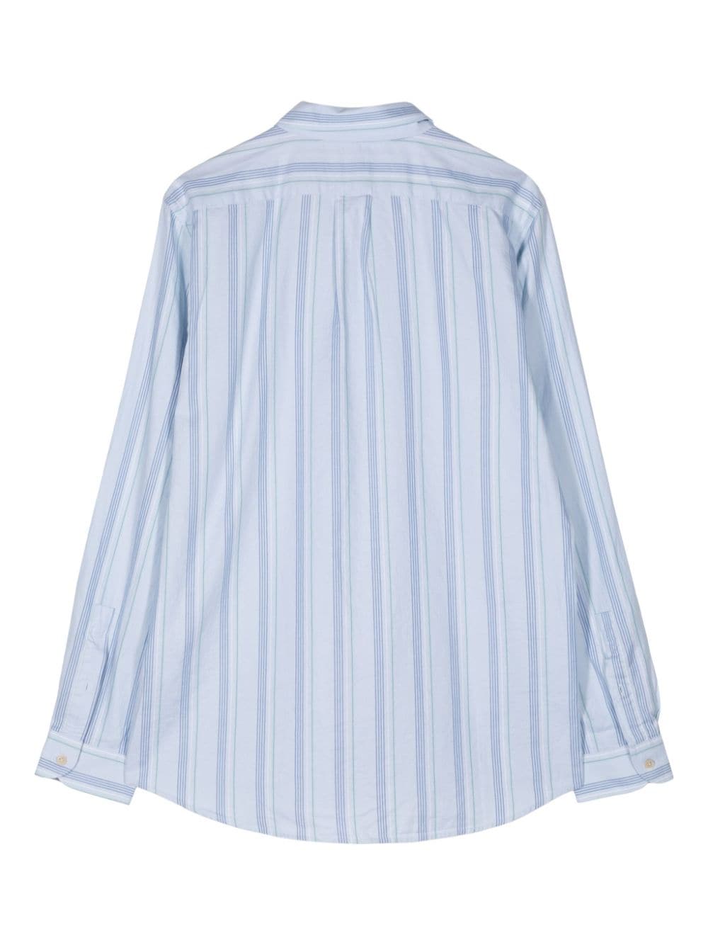 PS Paul Smith striped organic cotton shirt - Blauw