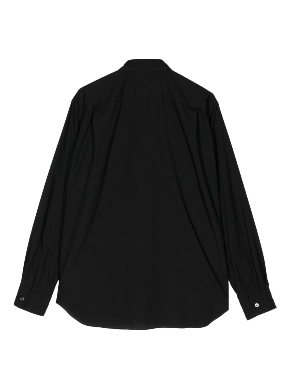 Comme des Garçons Homme Plus leaf-appliqué buttoned-up shirt - Zwart