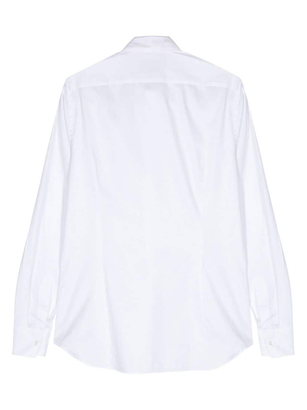 D4.0 cotton poplin shirt - Wit