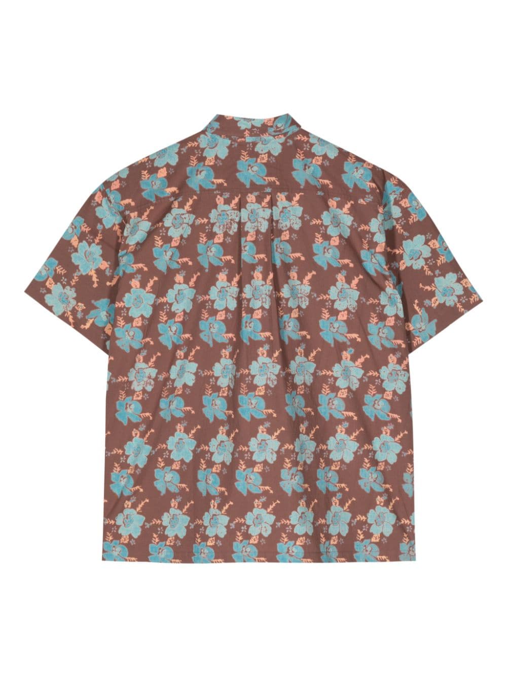 STORY mfg. floral-print cotton shirt - Bruin