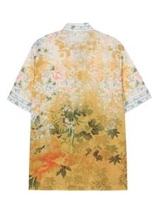 Pierre-Louis Mascia floral-print cotton shirt - Beige